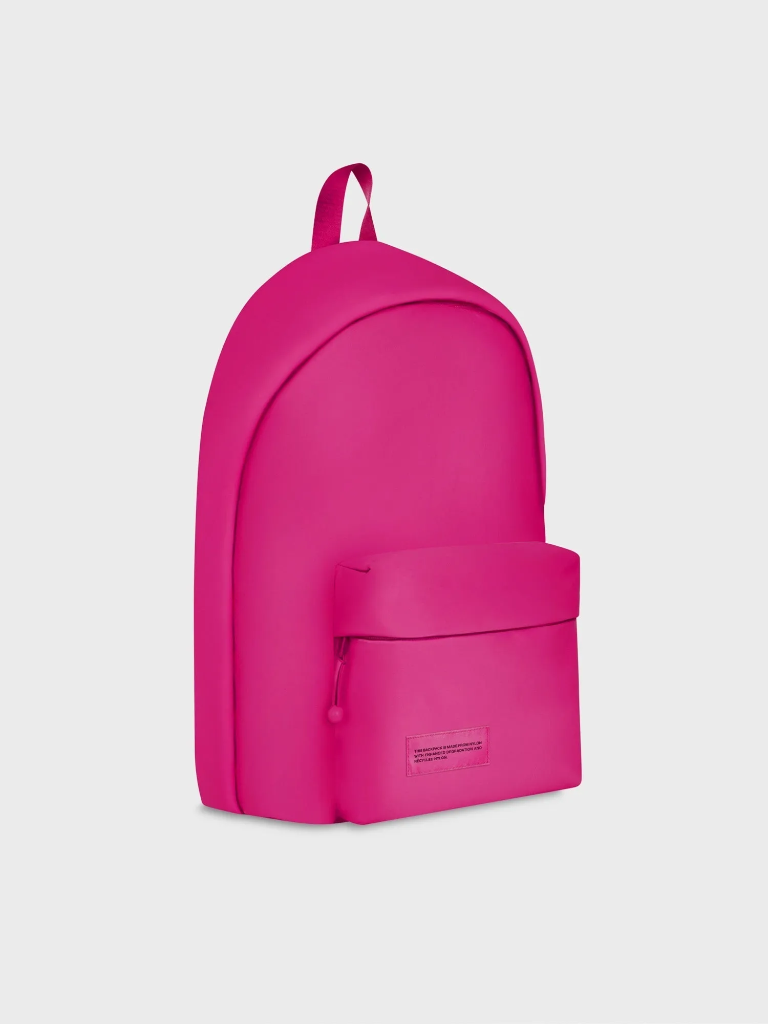 Nylon Padded Backpack—foxglove pink