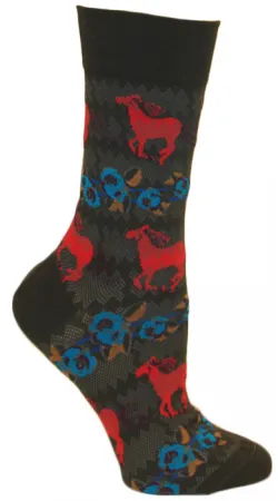 Ozone Horse Stripes Sock