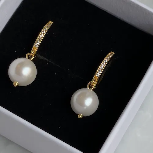 PEARL DROP SET Gold