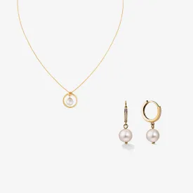 PEARL DROP SET Gold