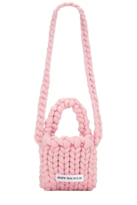 Pink Colossal Knit Crossbody Bag