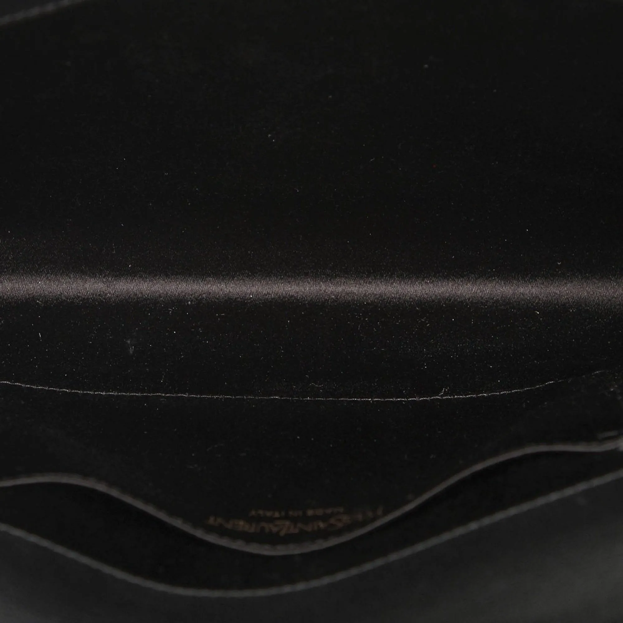 Saint Laurent YSL Belle de Jour Leather Black Large Clutch Bag