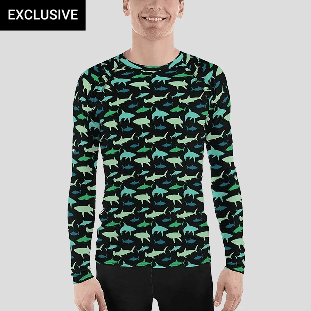 Sharks Unisex Rash Guard (POD)