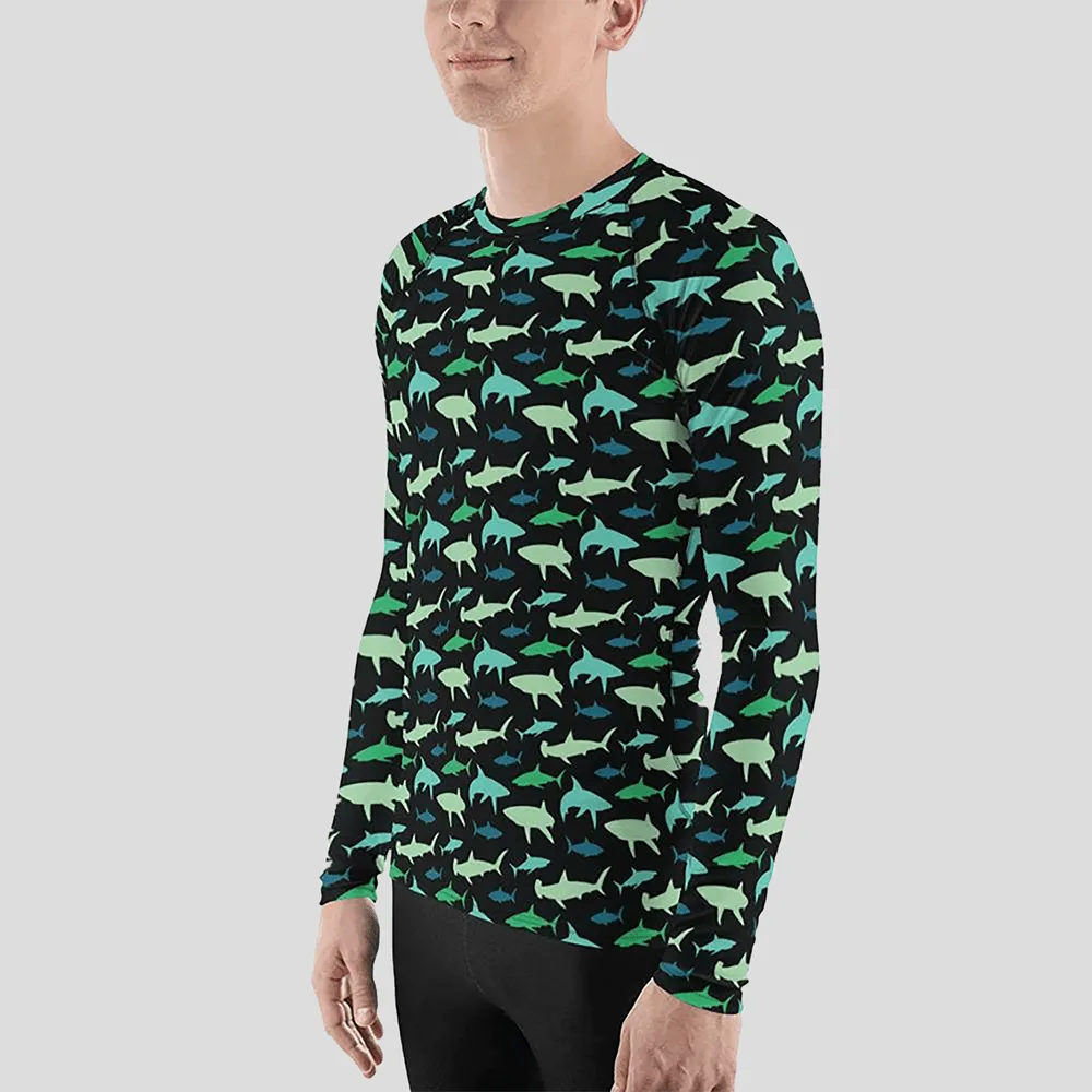 Sharks Unisex Rash Guard (POD)