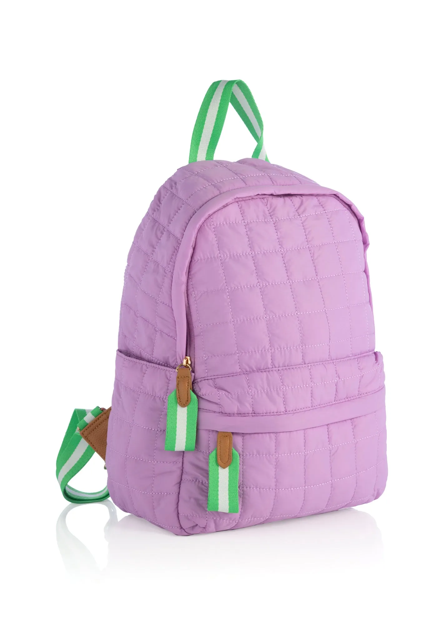 Shiraleah Ezra Quilted Nylon Backpack, Lilac