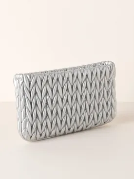 Shiraleah Jody Zip Pouch, Silver