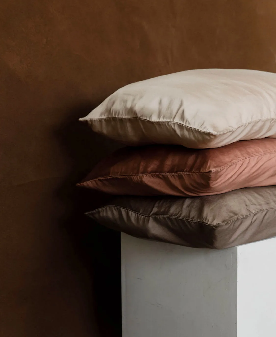 Silk Pillowcase in Terra Cotta