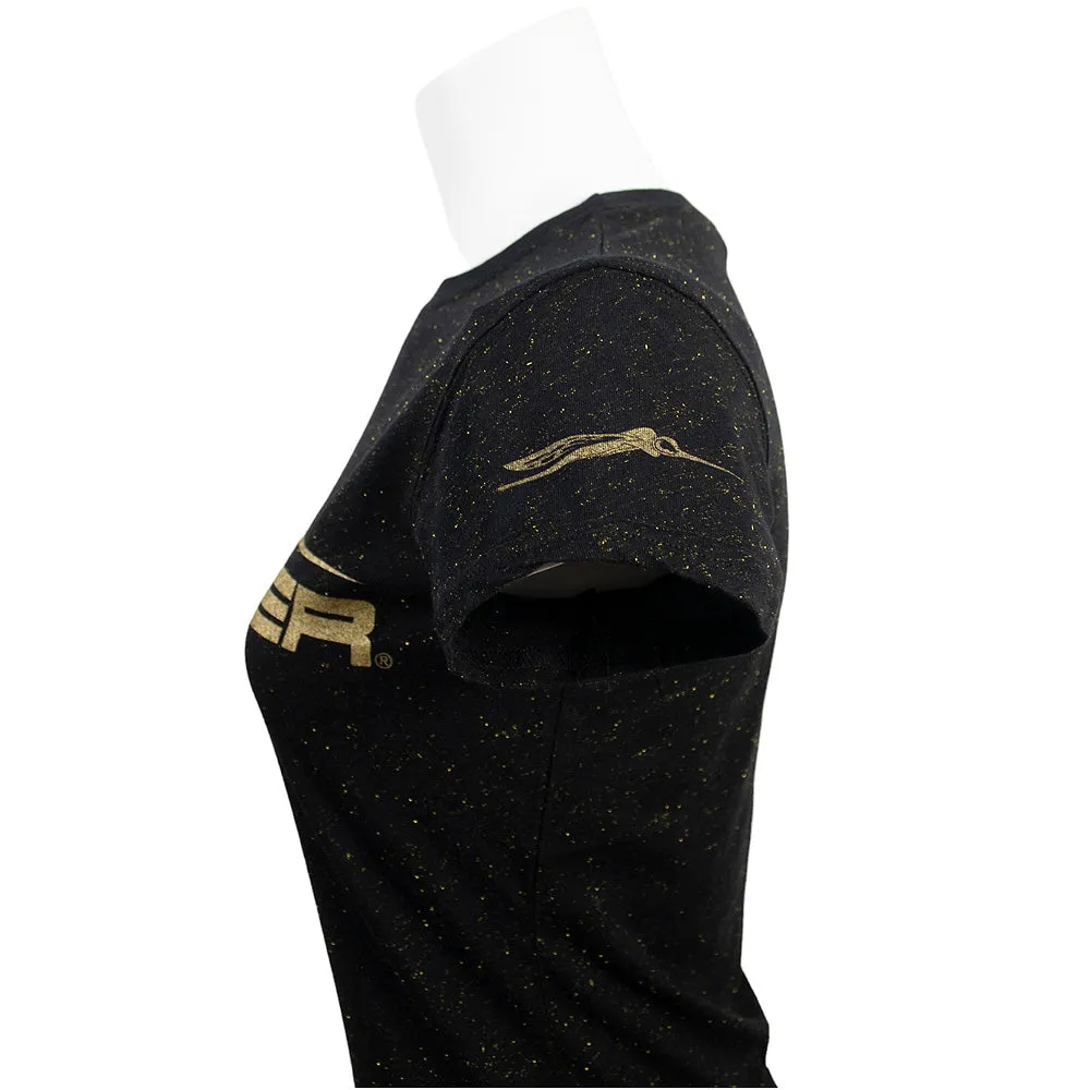 Skeeter Glitter Knit Tee - Black - Gold