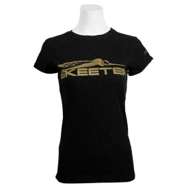 Skeeter Glitter Knit Tee - Black - Gold