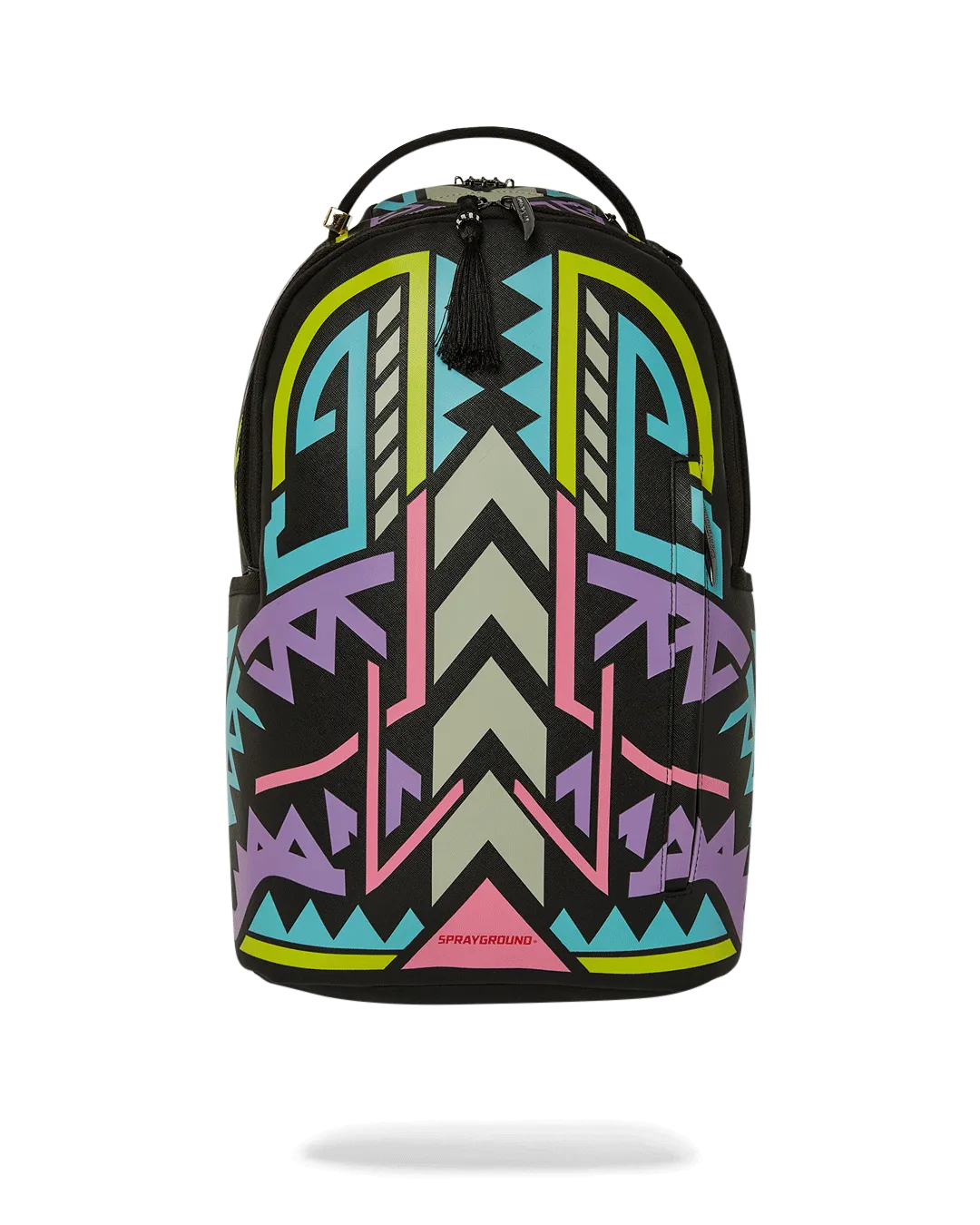 Sprayground AI Path to Future III Sandflower Glow in the Dark Backpack - Green / Purple