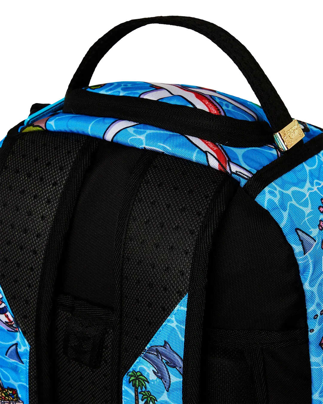 Sprayground Shark Island Aventure Backpack - Blue / Green / Pink