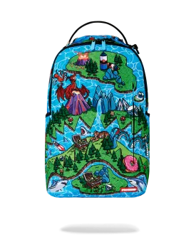 Sprayground Shark Island Aventure Backpack - Blue / Green / Pink