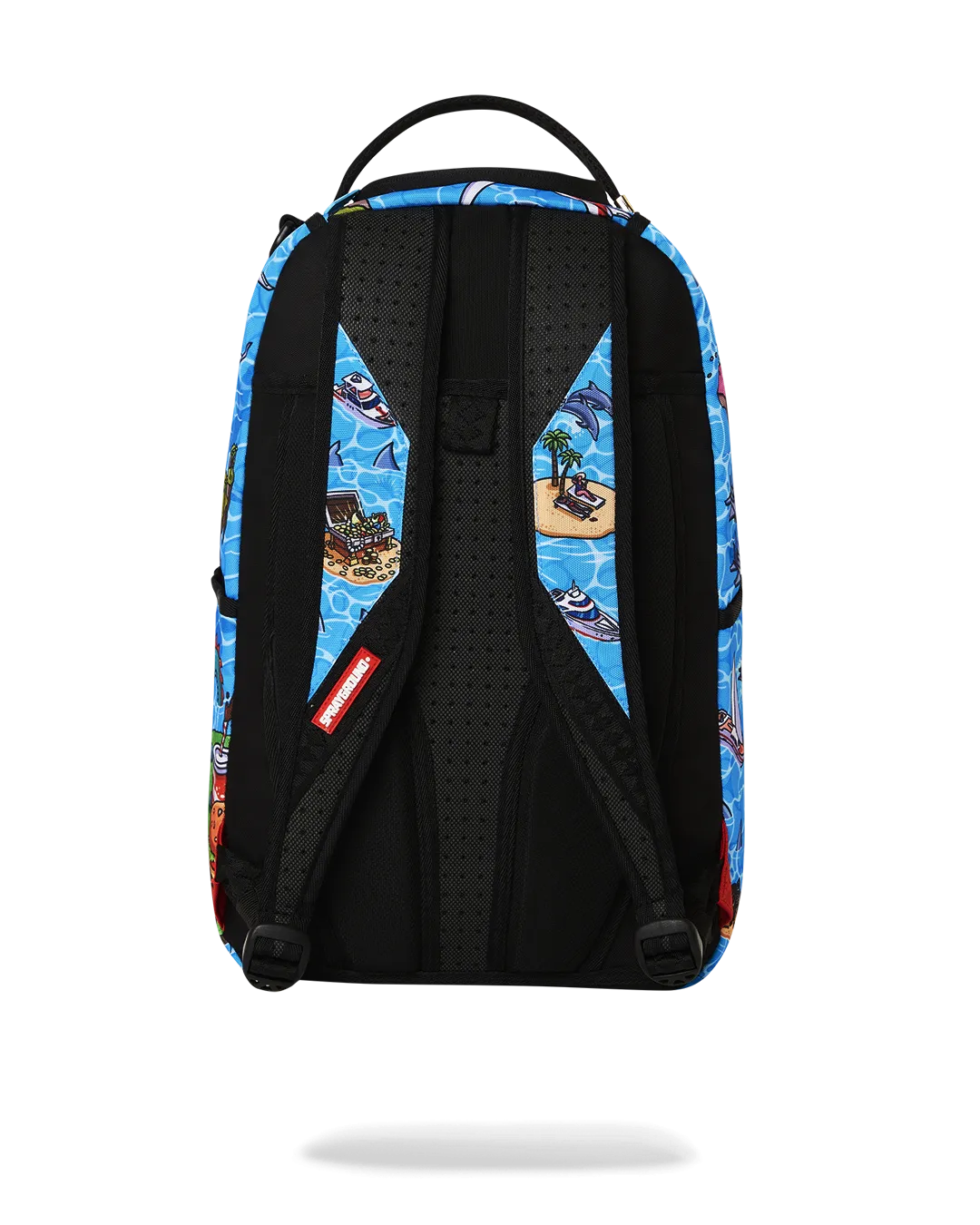 Sprayground Shark Island Aventure Backpack - Blue / Green / Pink