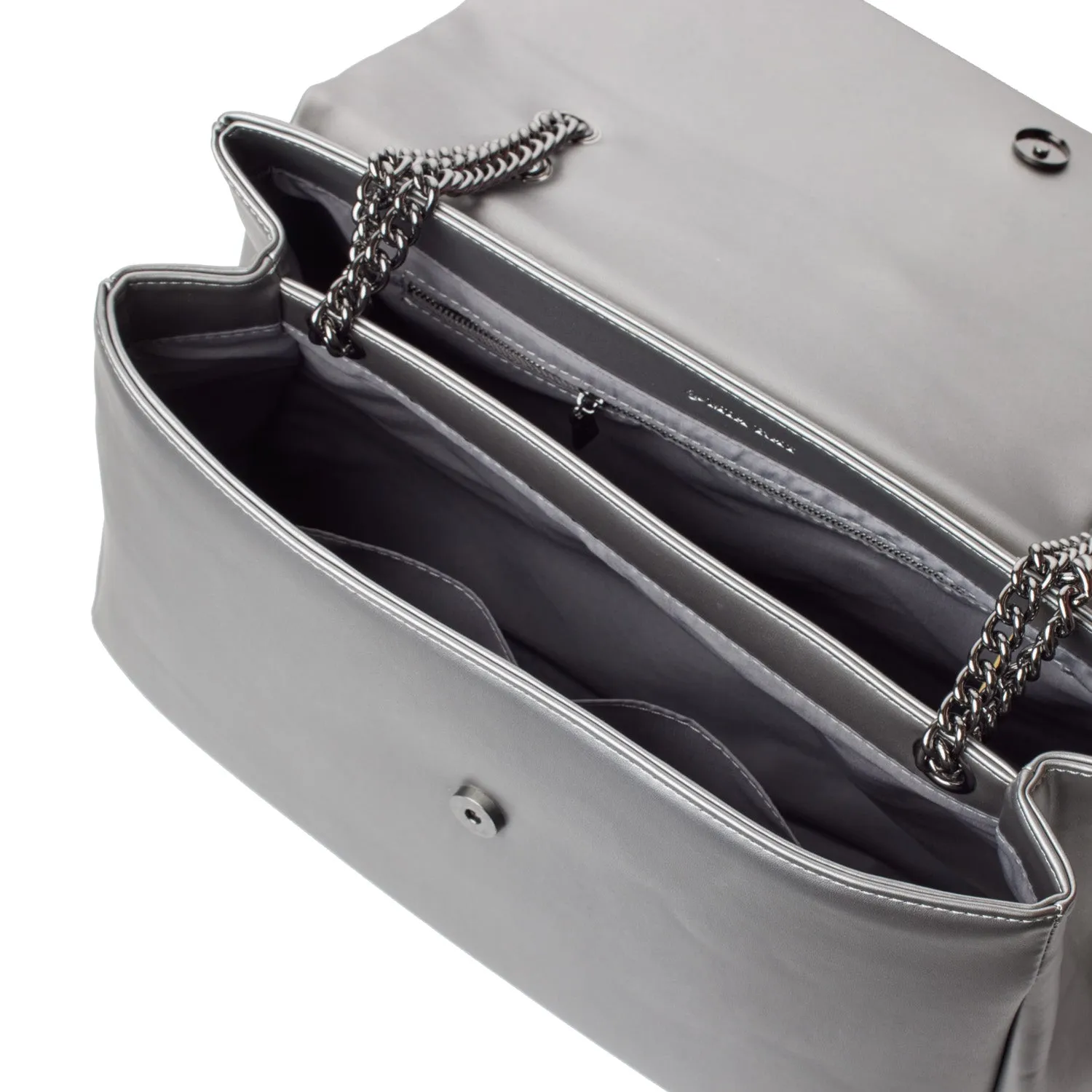 STANDARD XL CLASSIC FLAP BAG PLATINUM