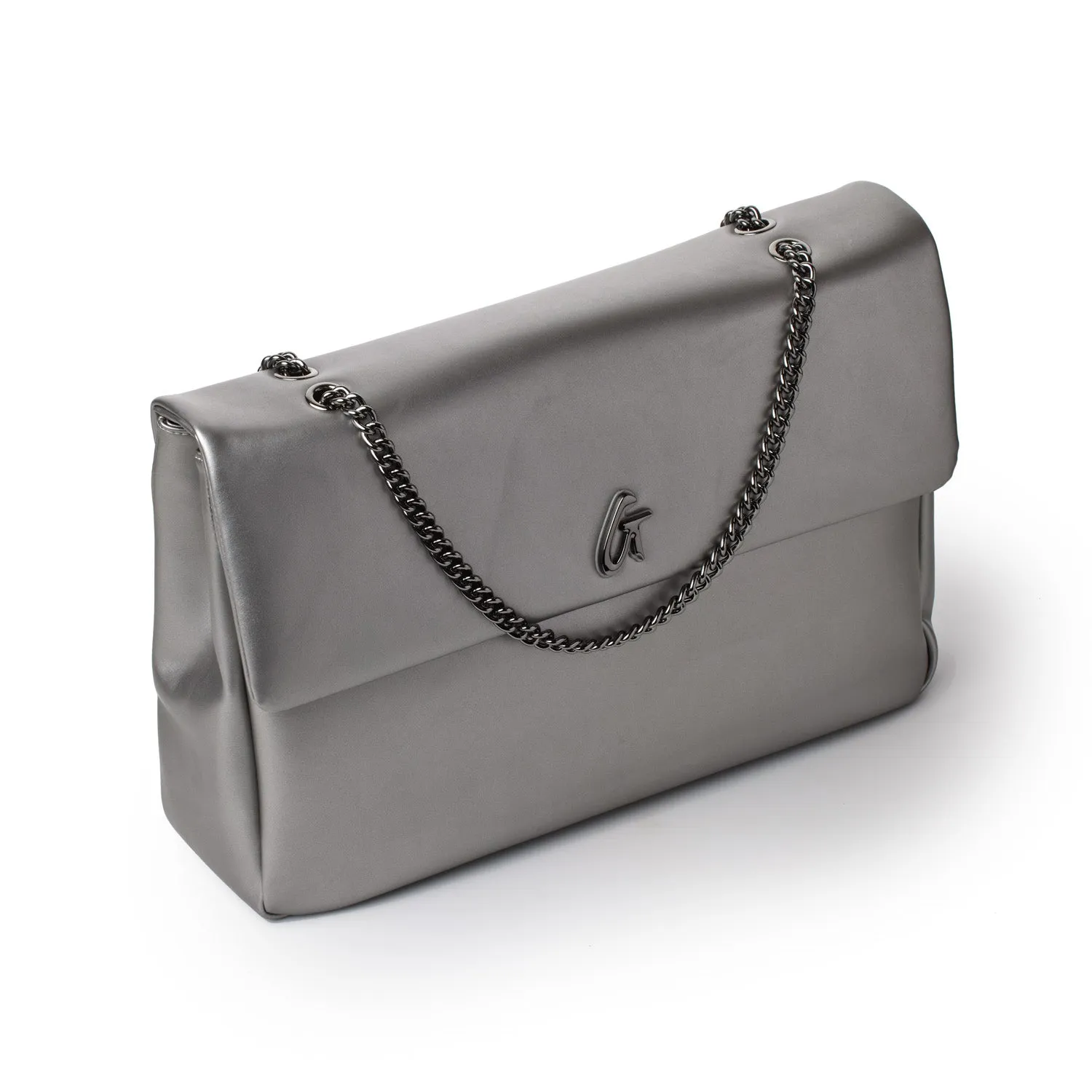 STANDARD XL CLASSIC FLAP BAG PLATINUM