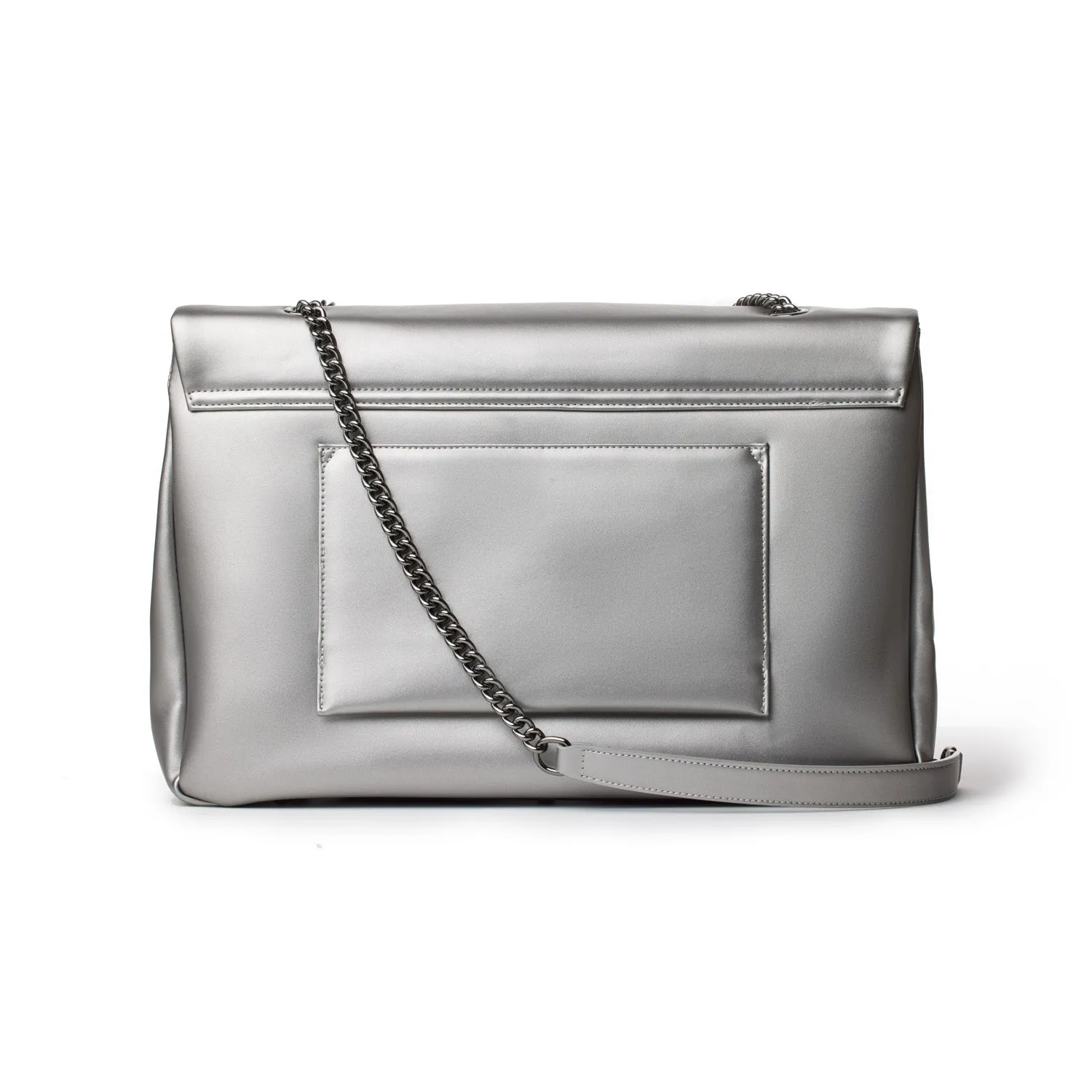 STANDARD XL CLASSIC FLAP BAG PLATINUM