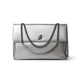 STANDARD XL CLASSIC FLAP BAG PLATINUM