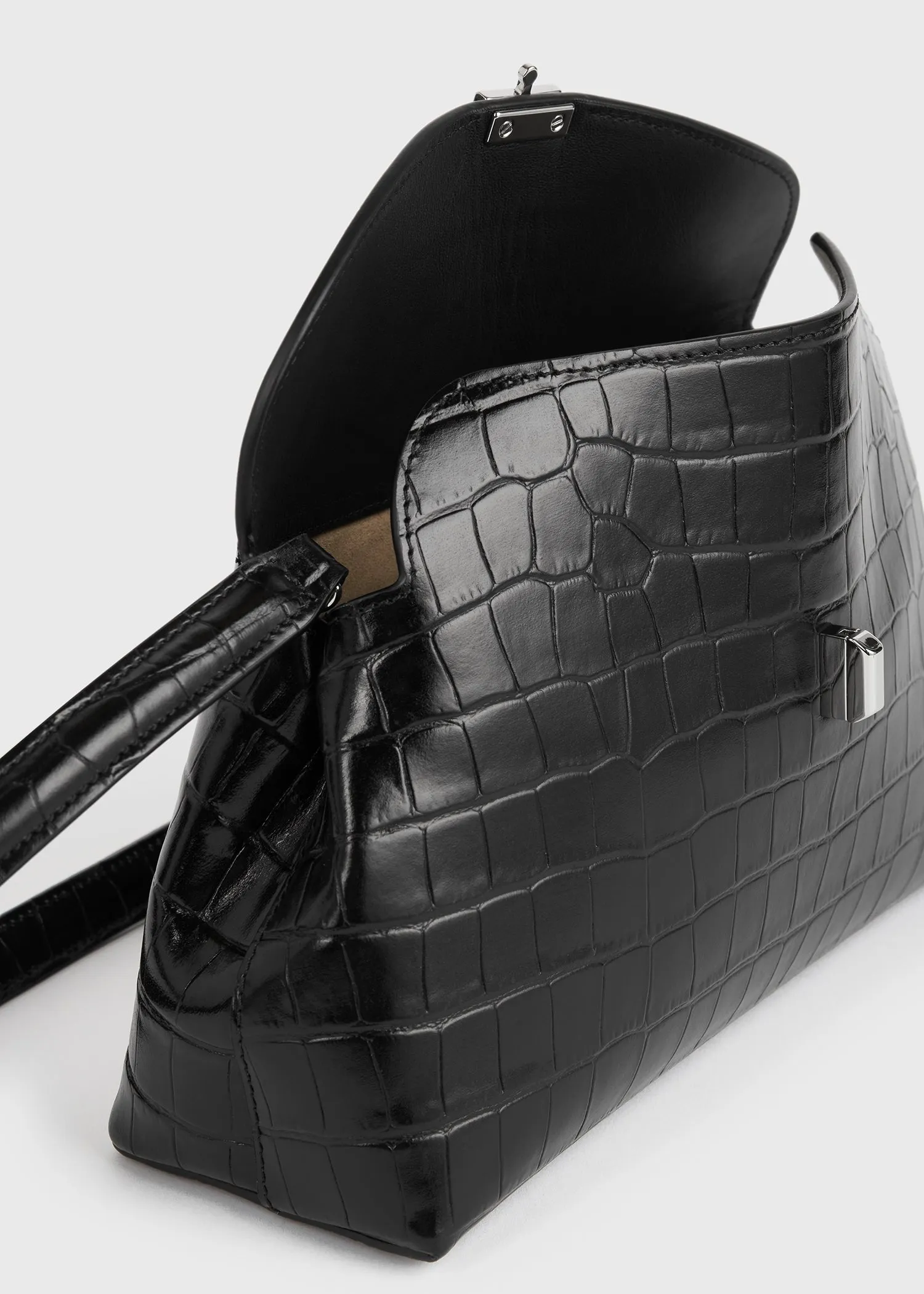 T-Lock clutch black croco