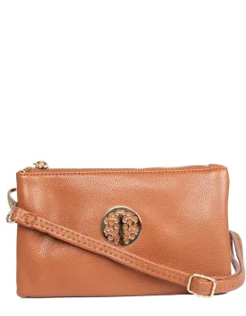 Tan Clutch Bag | Toni