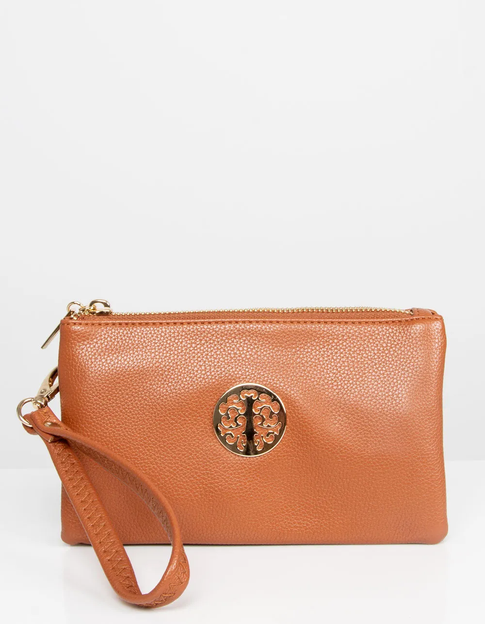 Tan Clutch Bag | Toni