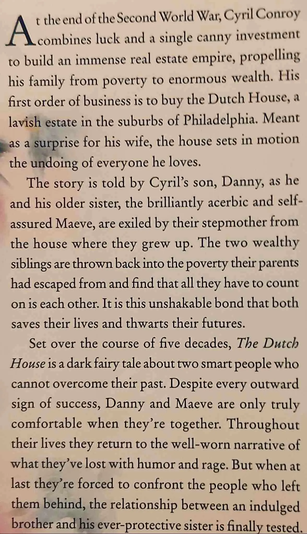 THE DUTCH HOUSE - Ann Patchett