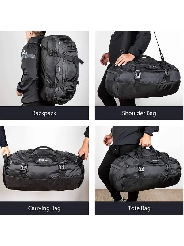 Ubon Large Travel Duffel Bag Weekender Bags with Shoe Compartments for Men Women