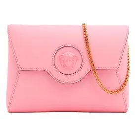 Versace La Medusa Pink Calf Leather Mini Envelope Crossbody Bag