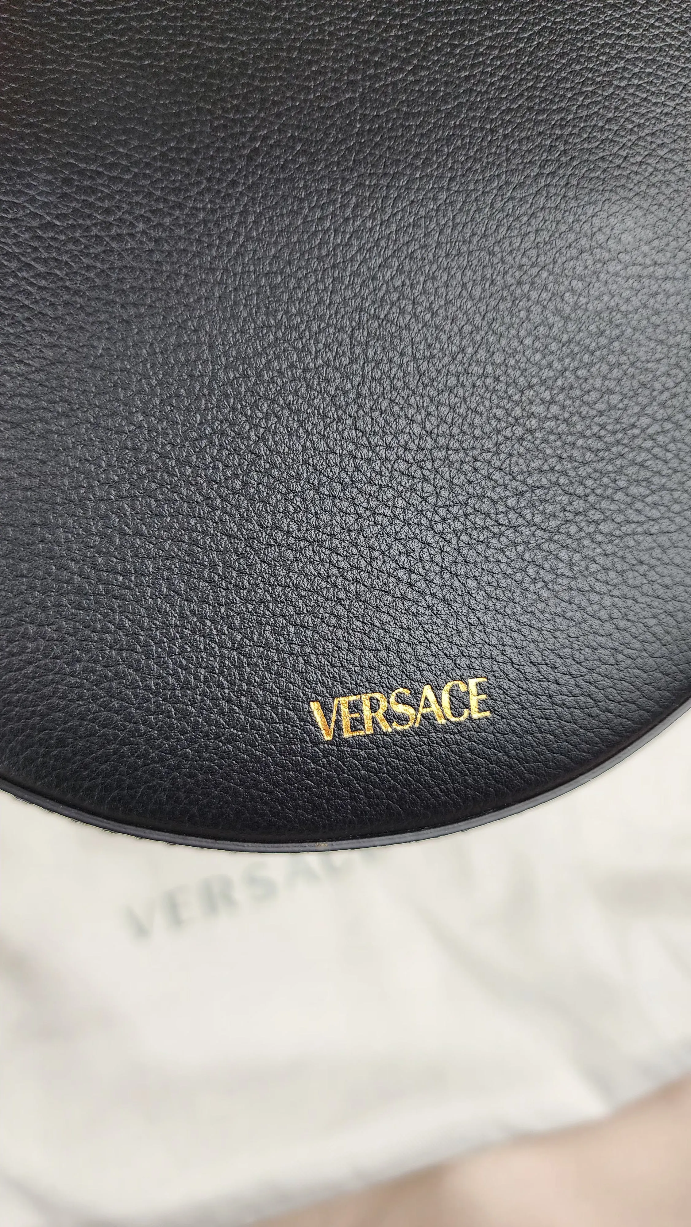 Versace Round Chain Medusa Crossbody