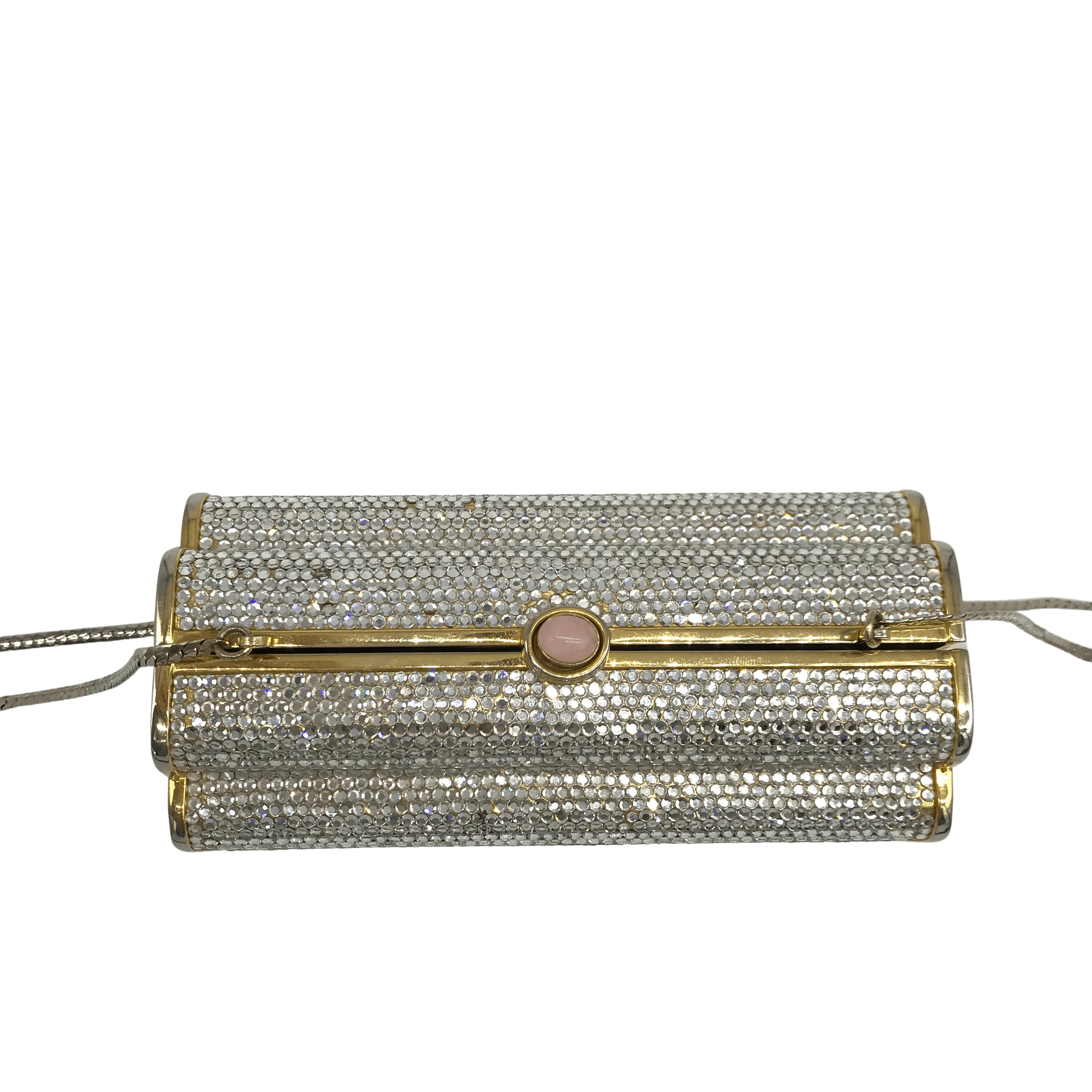 Vintage Judith Leiber Minaudière Jeweled Purse (COLLECTIBLE)