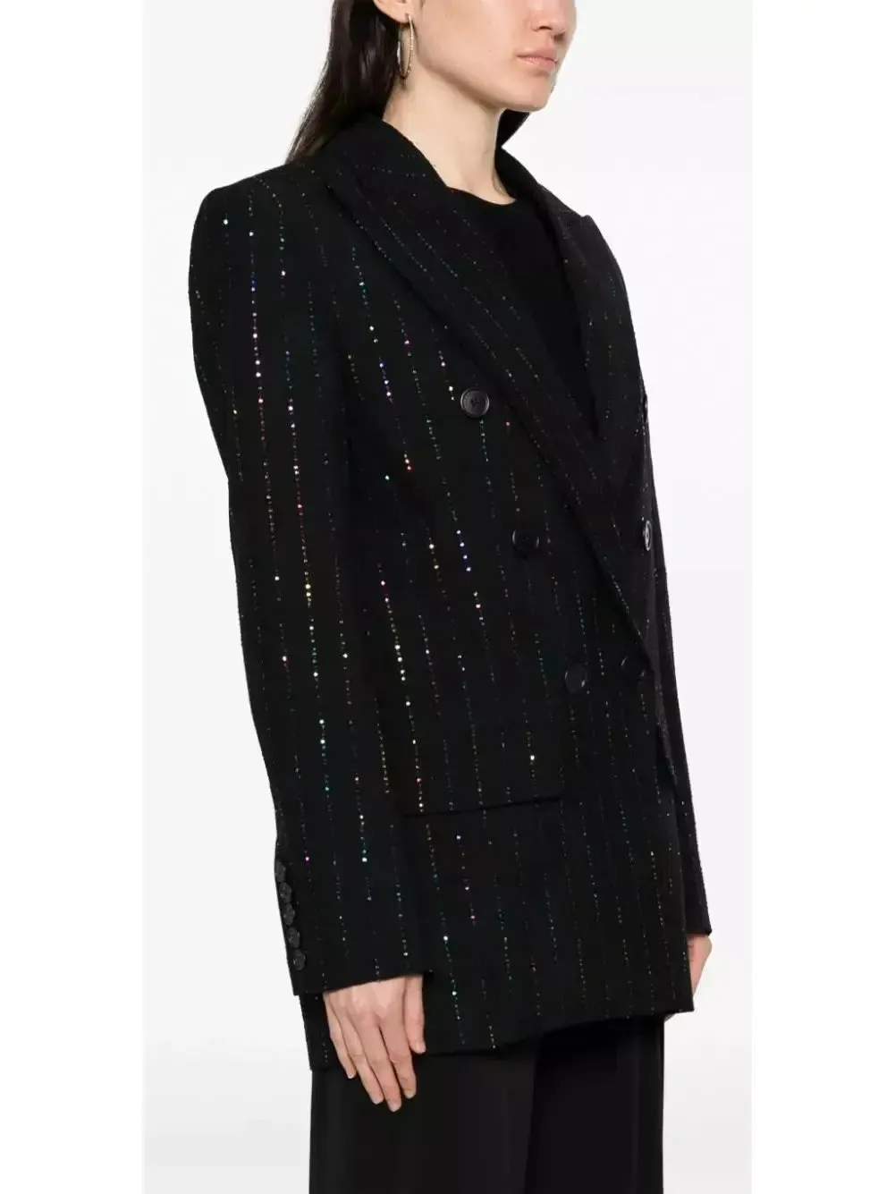 Women’s Crystal-Embellished Double Breasted Blazer